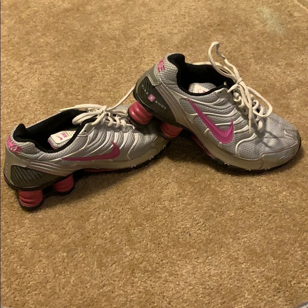 Nike sneakers (Nike shocks) in pink / black / grey